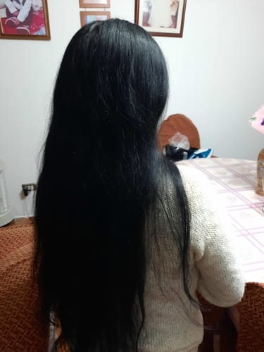 Reseña con foto de un cliente sobre Pack 2 Hennas Jamila Hair -  Cobrizo Natural y Duradero  👩🏼‍🦰