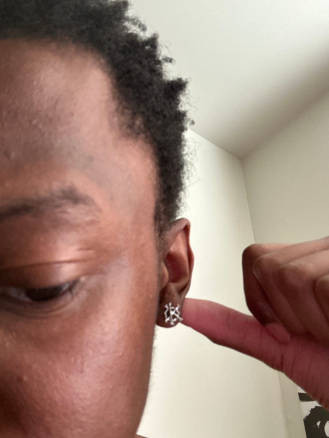 Customer photo review of ANARCHY BONE EARRING