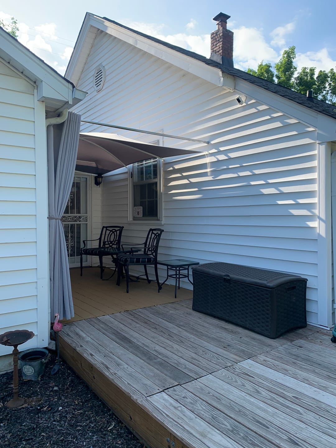 Customer photo review of Waterproof Grommet Top Patio Outdoor Curtain 1 Panel
