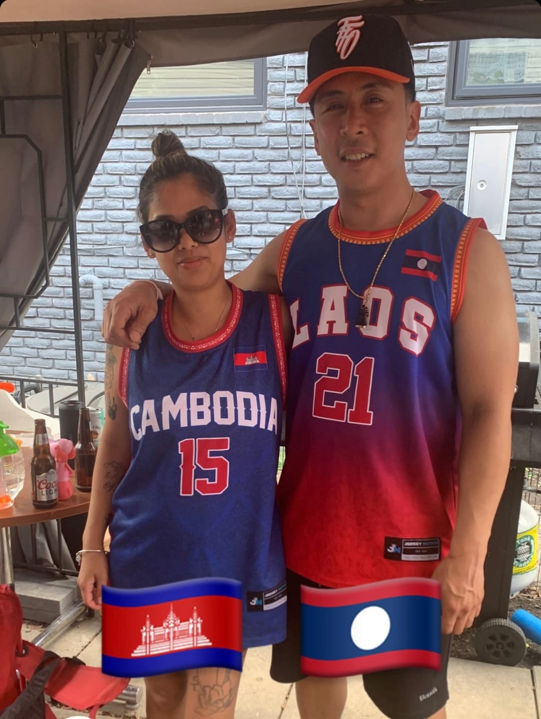 Customer photo review of Laos Custom Basketball Jersey