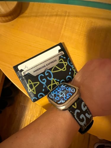 Customer photo review of Gg Ghost watch band & card holder Deal