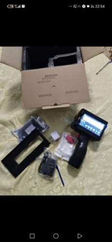 Customer photo review of The PrintPeak Handheld Inkjet Printer — for Multi-Surface Printing