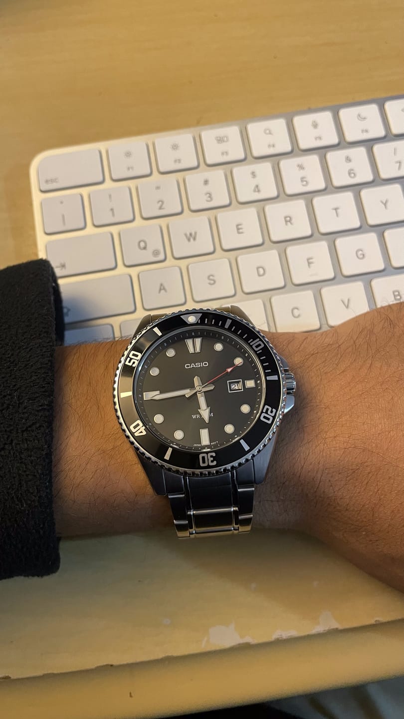Customer photo review of Reloj Casio Submariner Marlin Duro MDV-107D-1A1VDF Buceo