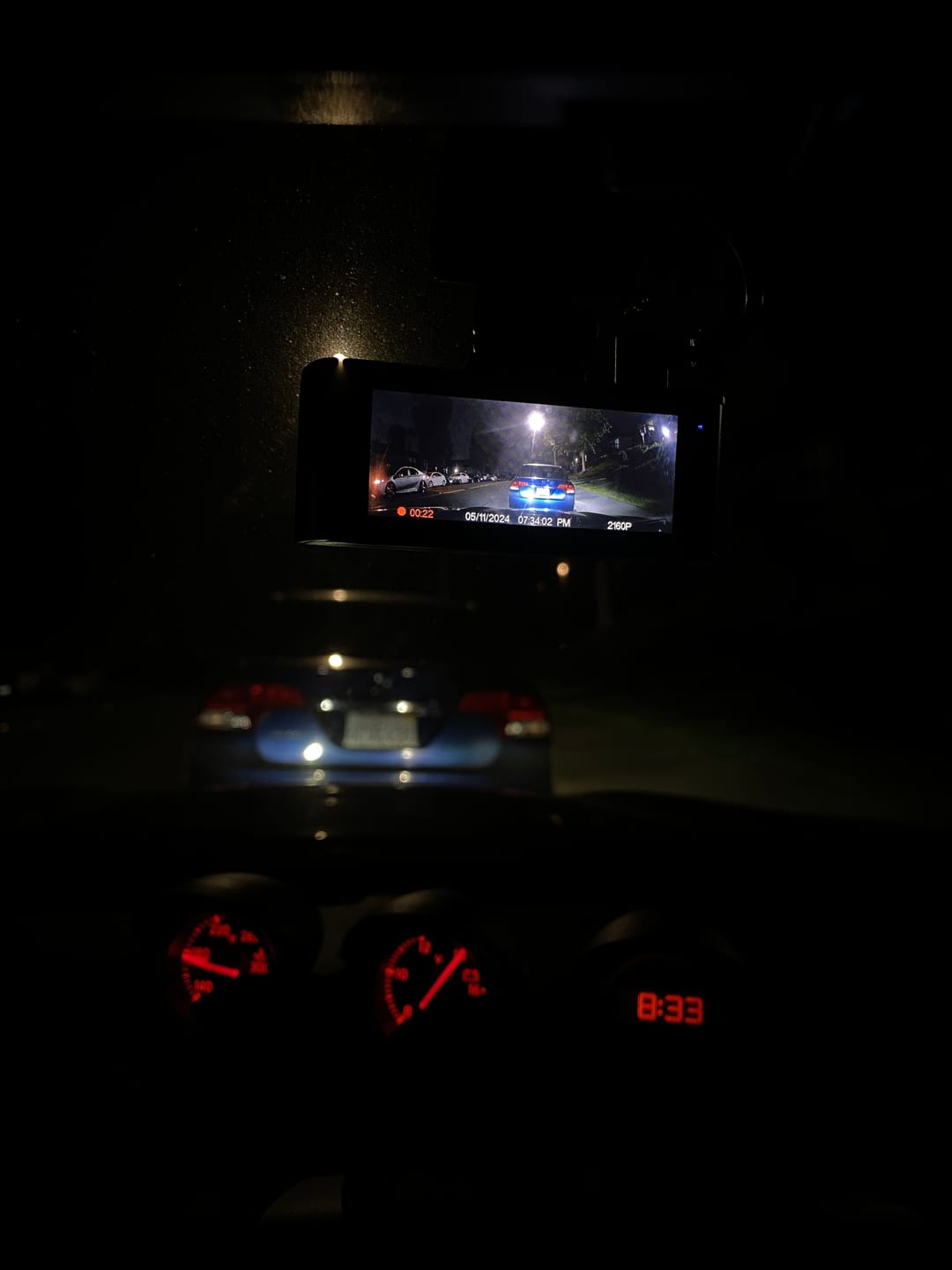 Customer photo review of Redtiger F7N 4K Dual Front and Rear Dash Cam With 64GB SD Card