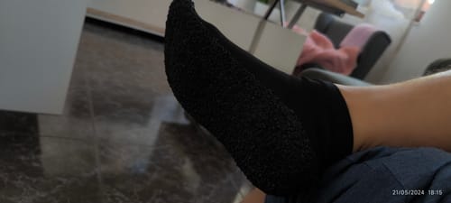 Customer photo review of Roots Minimal Black- Zapatillas calcetín