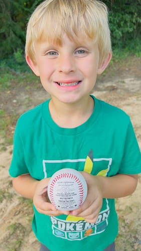 Customer photo review of To My GrandSon - You Will Never Lose - Baseball
