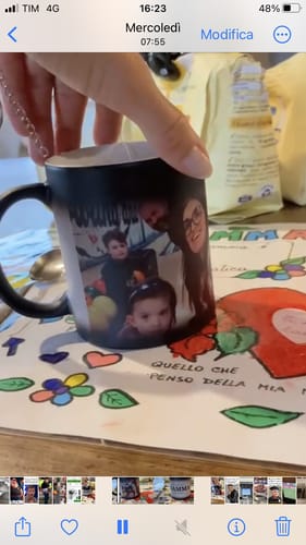 Customer photo review of Mamma e foto - Tazza magica