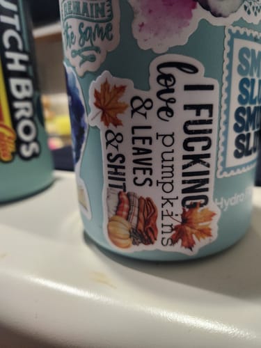 Customer photo review of Feeling Kinda IDGAF-ish Today Sticker