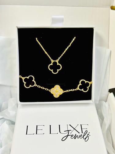 Customer photo review of Camilla Diamond Bracelet — Gold + Black