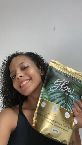 Customer photo review of Glow From Within Collagen - Bigger 500g Pack