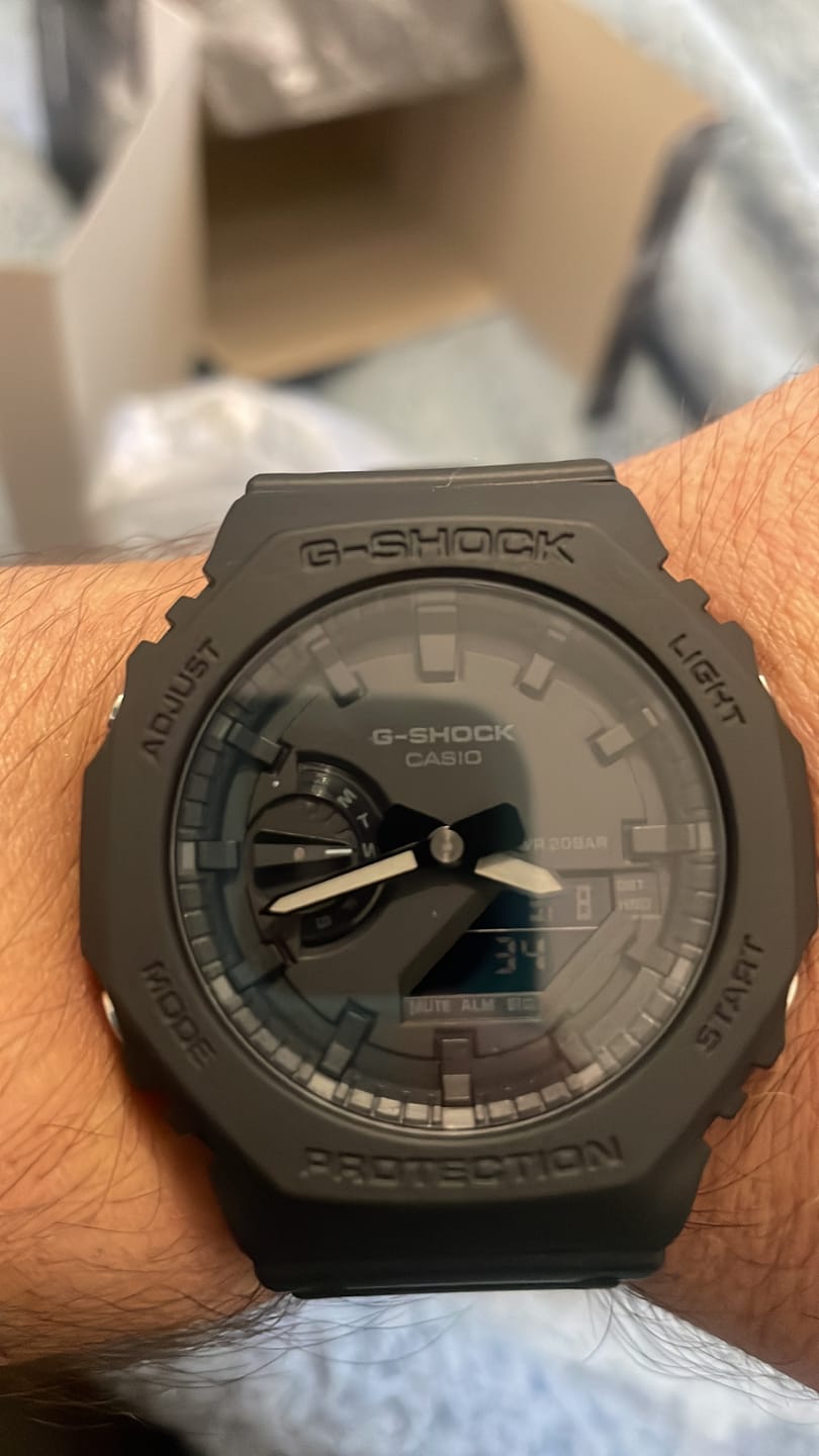 Customer photo review of Reloj Casio G-Shock Royal Oak "Casioak" GA-2100-1A1DR Carbon Core Negro