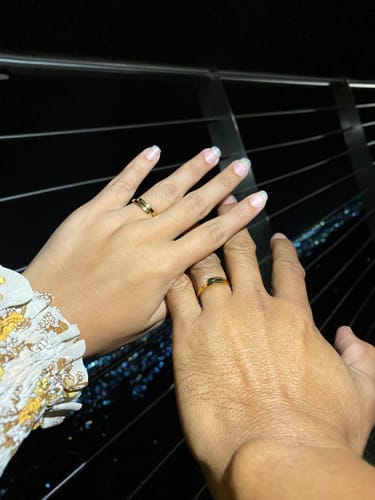 Customer photo review of Printave™ Personalized 2 Layers Ring