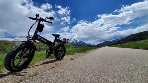 Customer photo review of I7 Pro Folding Full Suspension Electric Bike