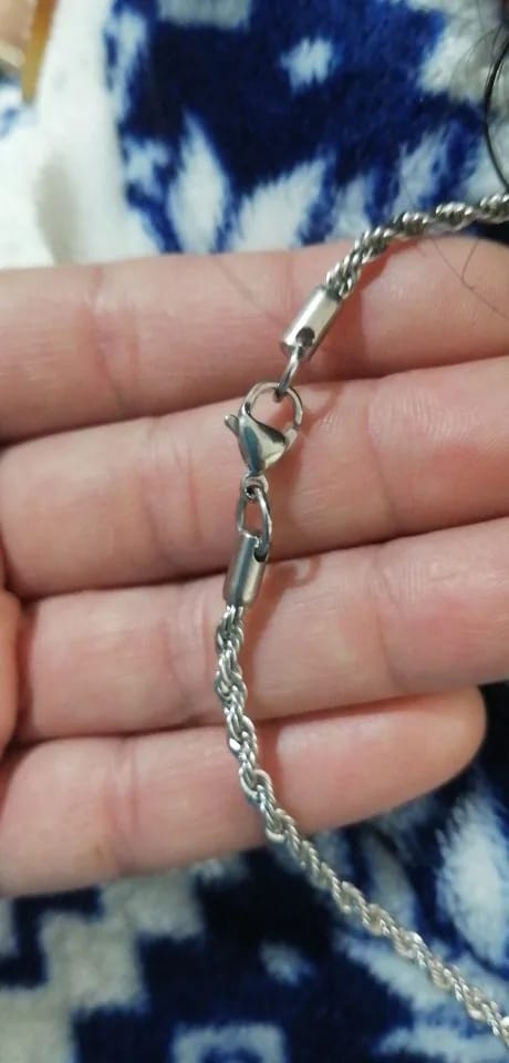 Customer photo review of Rope Bracelet (Silver) 3MM
