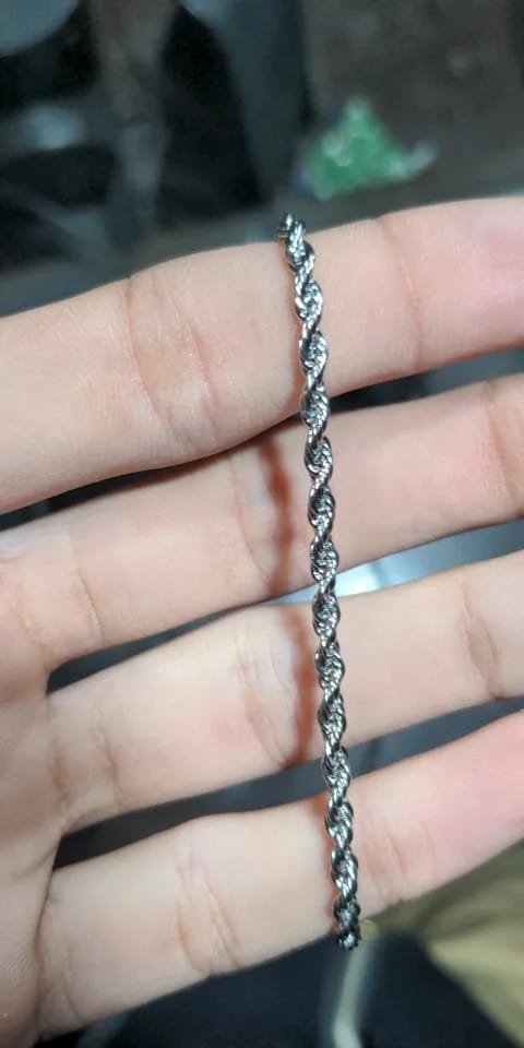 Customer photo review of Rope Chain (Silver) 3MM