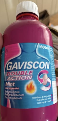 Customer photo review of Gaviscon Double Action 600ml Mint