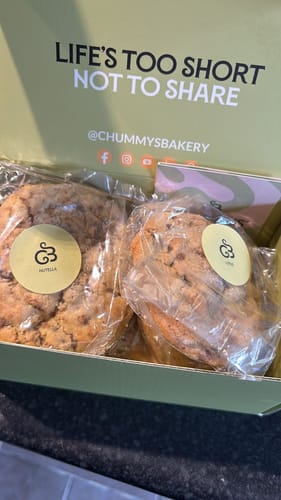 Customer photo review of Cookie Delivery Box - Chunky Cookies Delivered To Your Door