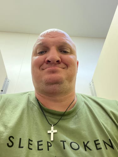 Customer photo review of The Cross Necklaces (Couples Set)