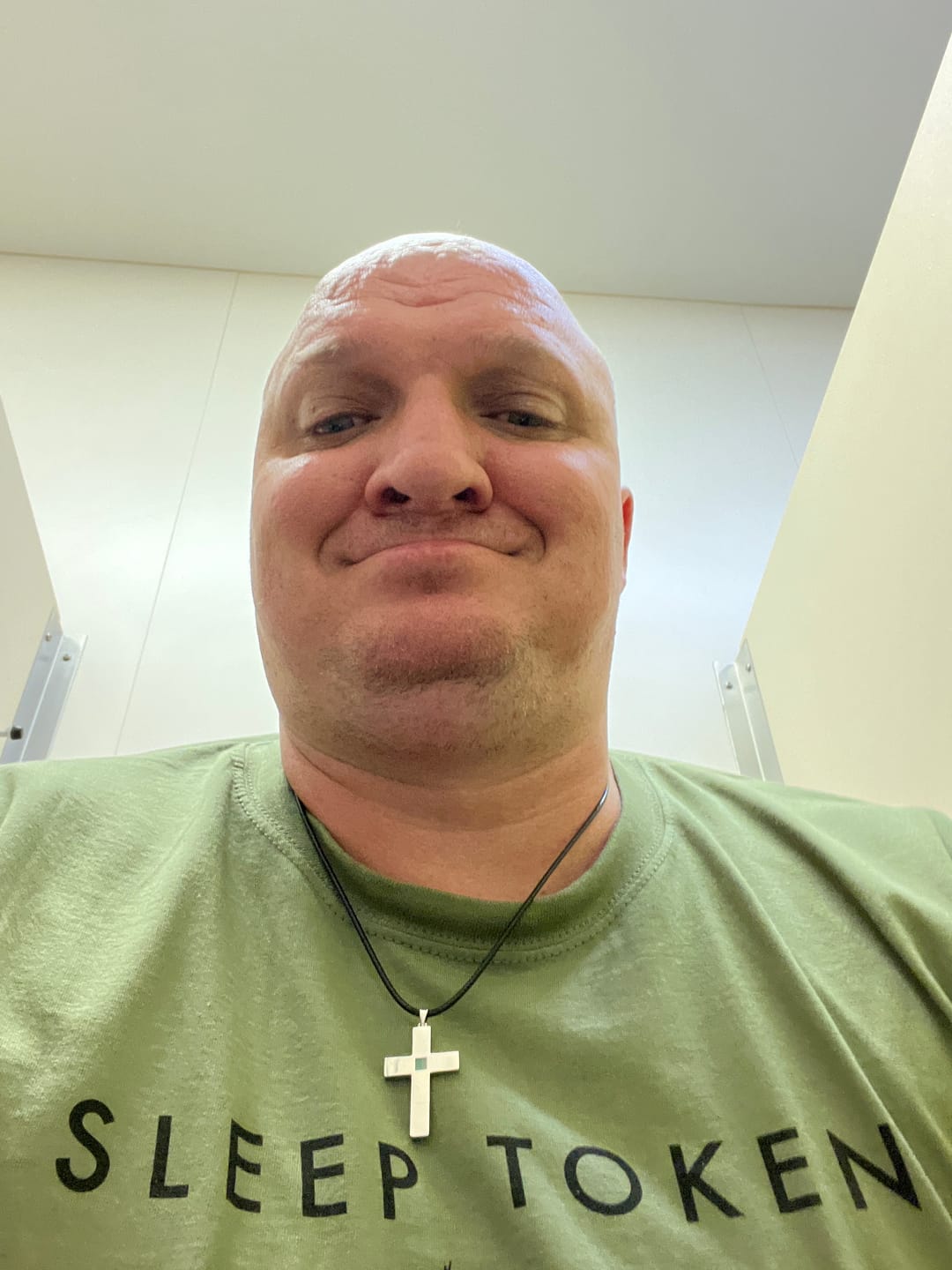 Customer photo review of The Cross Necklaces (Couples Set)