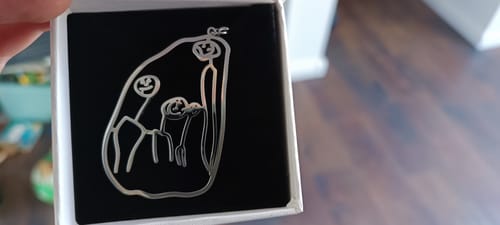 Customer photo review of Persönliche Kinderzeichnung als Halskette oder Anhänger