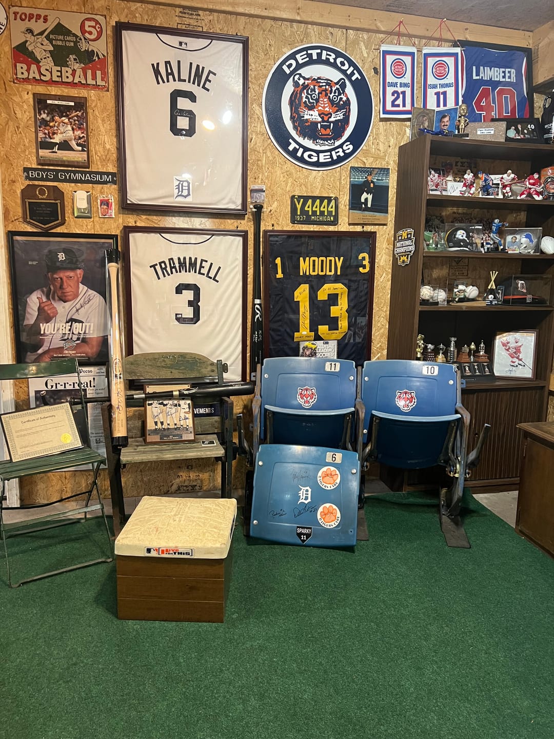 Customer photo review of Detroit Tigers Crest Logo 3D Metal Wall Art
