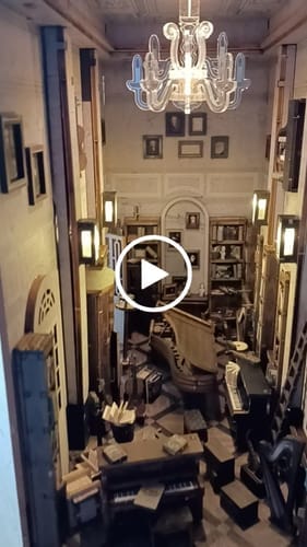 Customer photo review of Book Nook Secret Piano Room