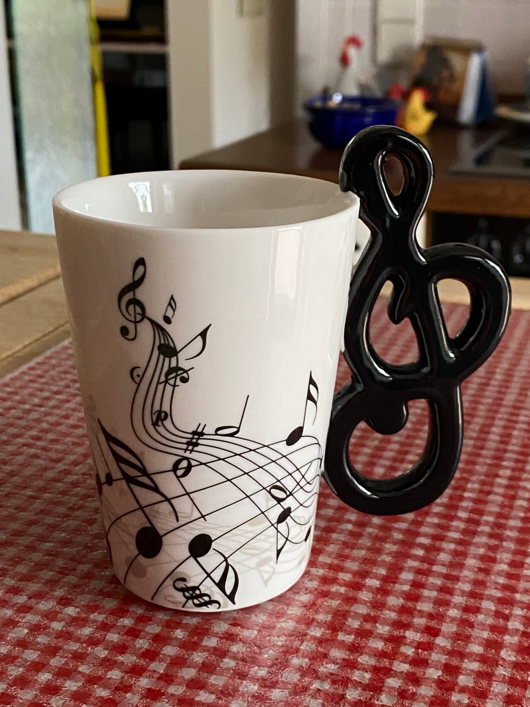 Customer photo review of Originelle Tasse – Violinschlüssel
