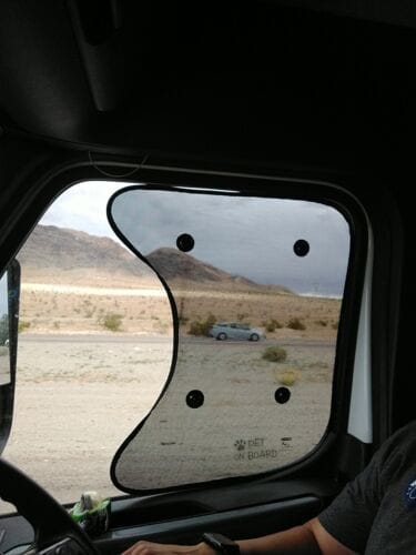 Customer photo review of SEMI-SHADE™ Side Windows Sun Shade