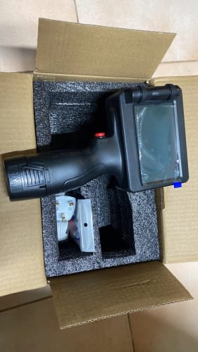 Customer photo review of The PrintPeak Handheld Inkjet Printer — for Multi-Surface Printing