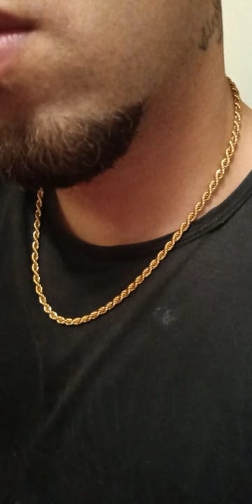 Customer photo review of Rope Chain (Gold) 5MM