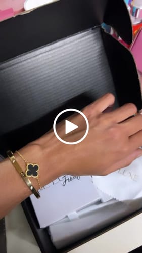Customer video review of Camille Bracelet — Gold + Black