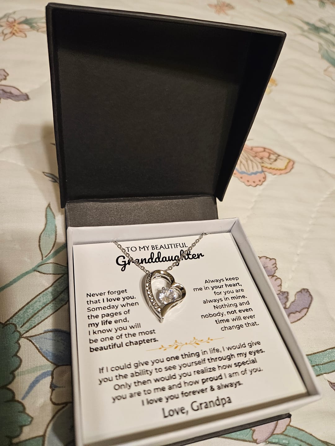 Customer photo review of To My Beautiful Granddaughter - Forever Love Gift Set - SS596