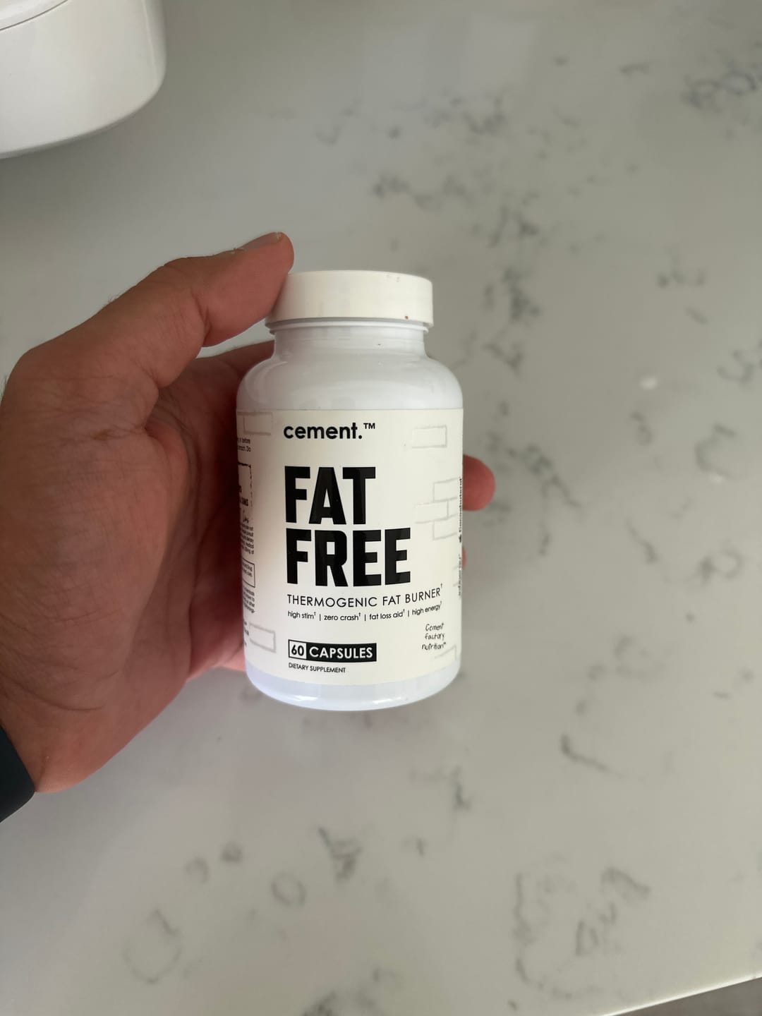 Customer photo review of Cement Factory FAT FREE Thermogenic Fat Burner