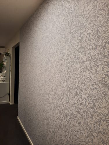 Customer photo review of Laurel Wallpaper - Blue