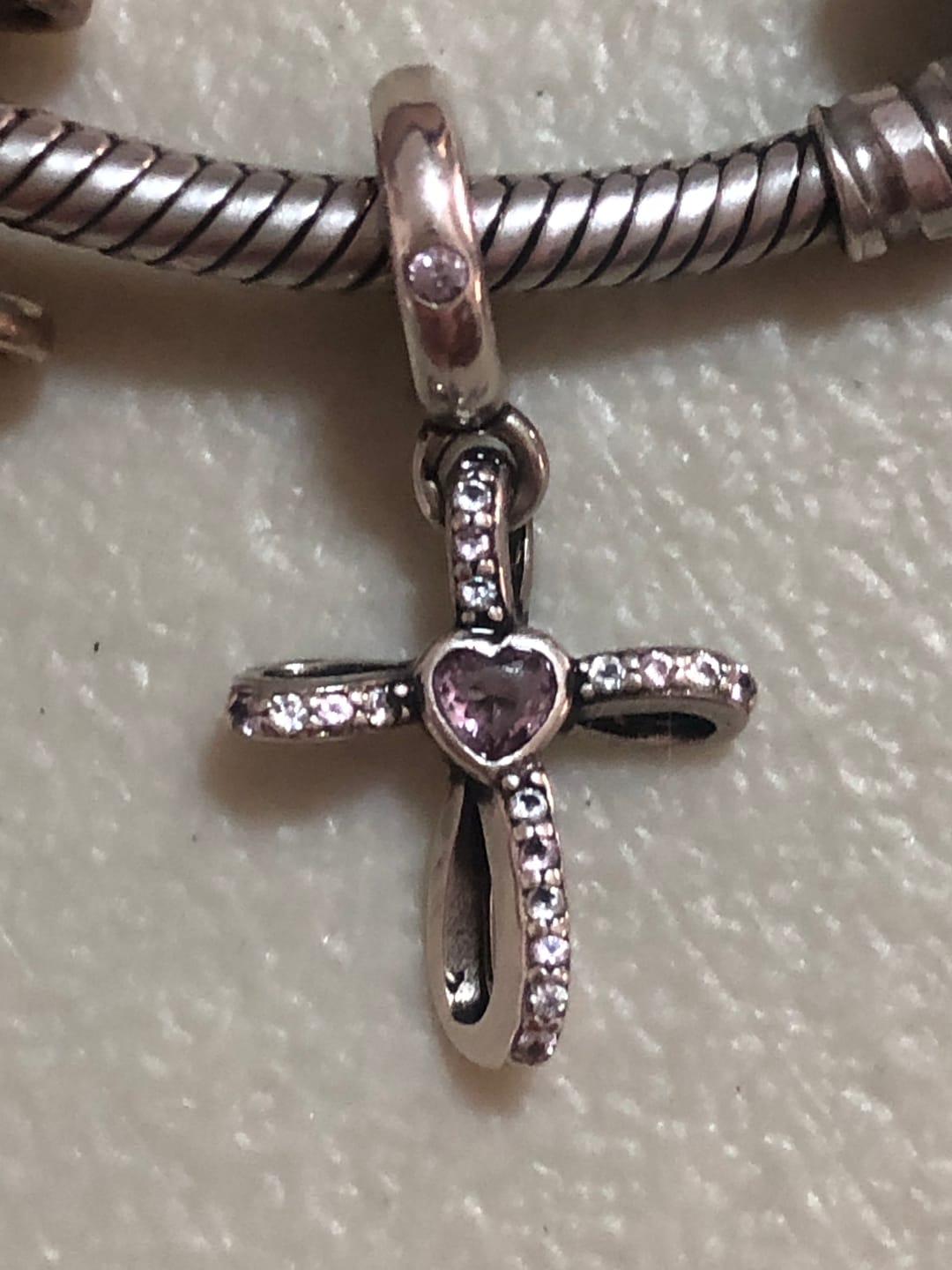 Customer photo review of Charm Cruz Diamantada
