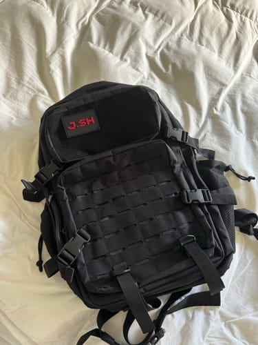 Customer photo review of Large 45L Phantom Black Tactical Gym Backpack