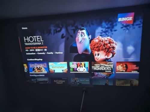 Customer photo review of MovieHub™ Ultra HD Projector + FREE Projector Screen