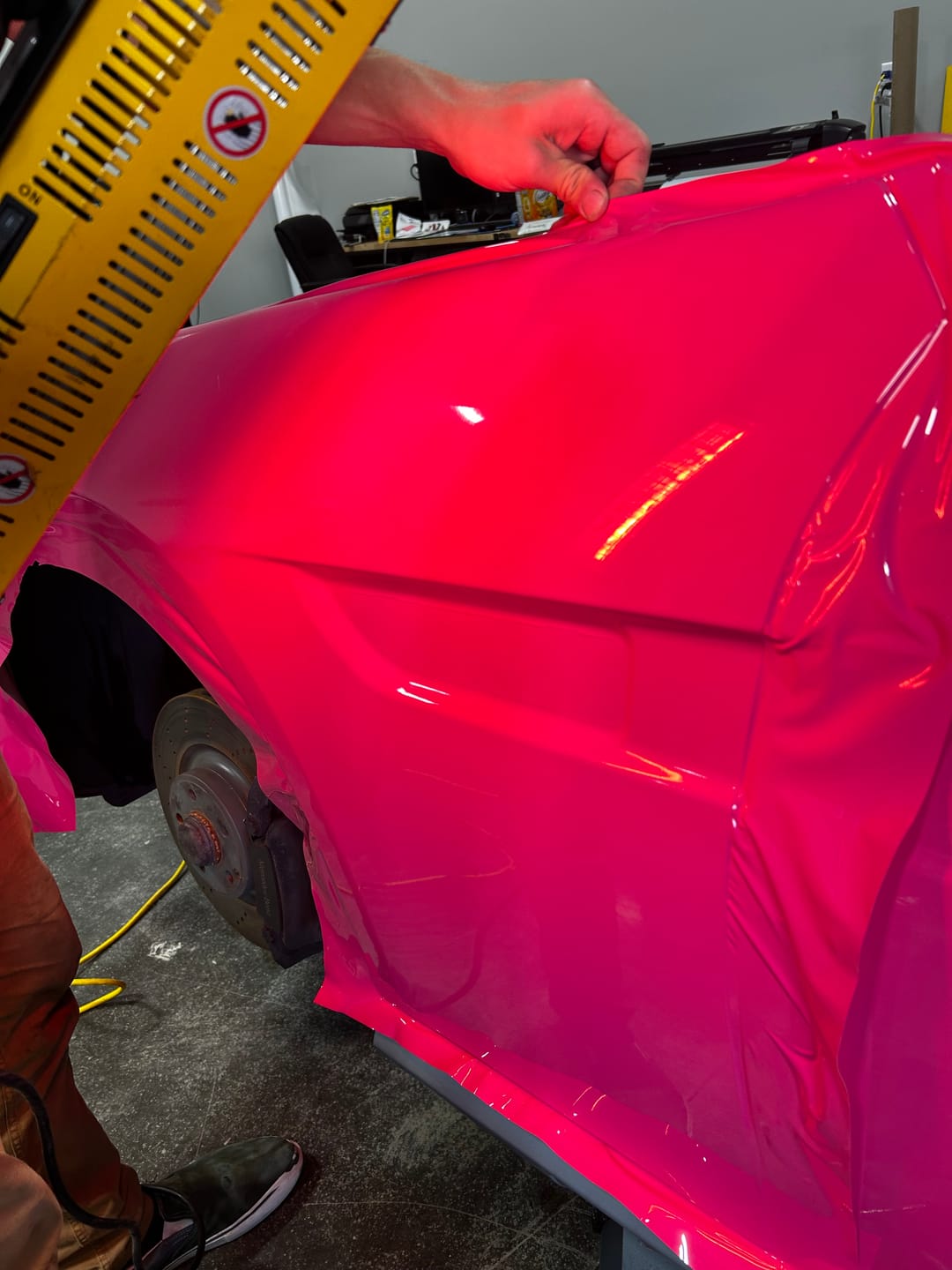 Customer photo review of High Glossy Purple Pizzazz Vinyl Wrap