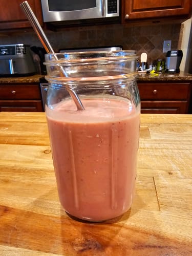 Customer photo review of LAST CHANCE CLEARANCE SALE!  (Limit 2) only a few left in stock. Gigantic Hair Growth Vegan Shake