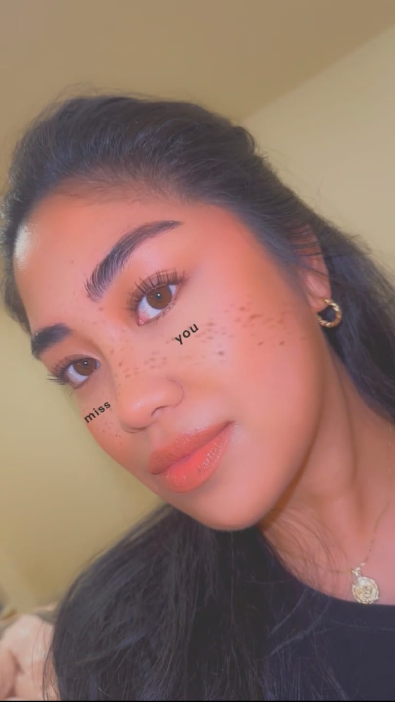 Customer photo review of Luscious Lash + Brow Growth Serum