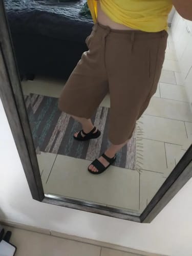 Customer photo review of Summer Shorts, Elastic Waist, Loose Fit, High Waisted Shorts, Women's Clothing