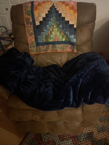 Customer photo review of The Minky Waterproof Splash Blanket™