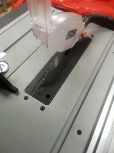 Customer photo review of Plaque de précision pour scie sur table RAGE5S