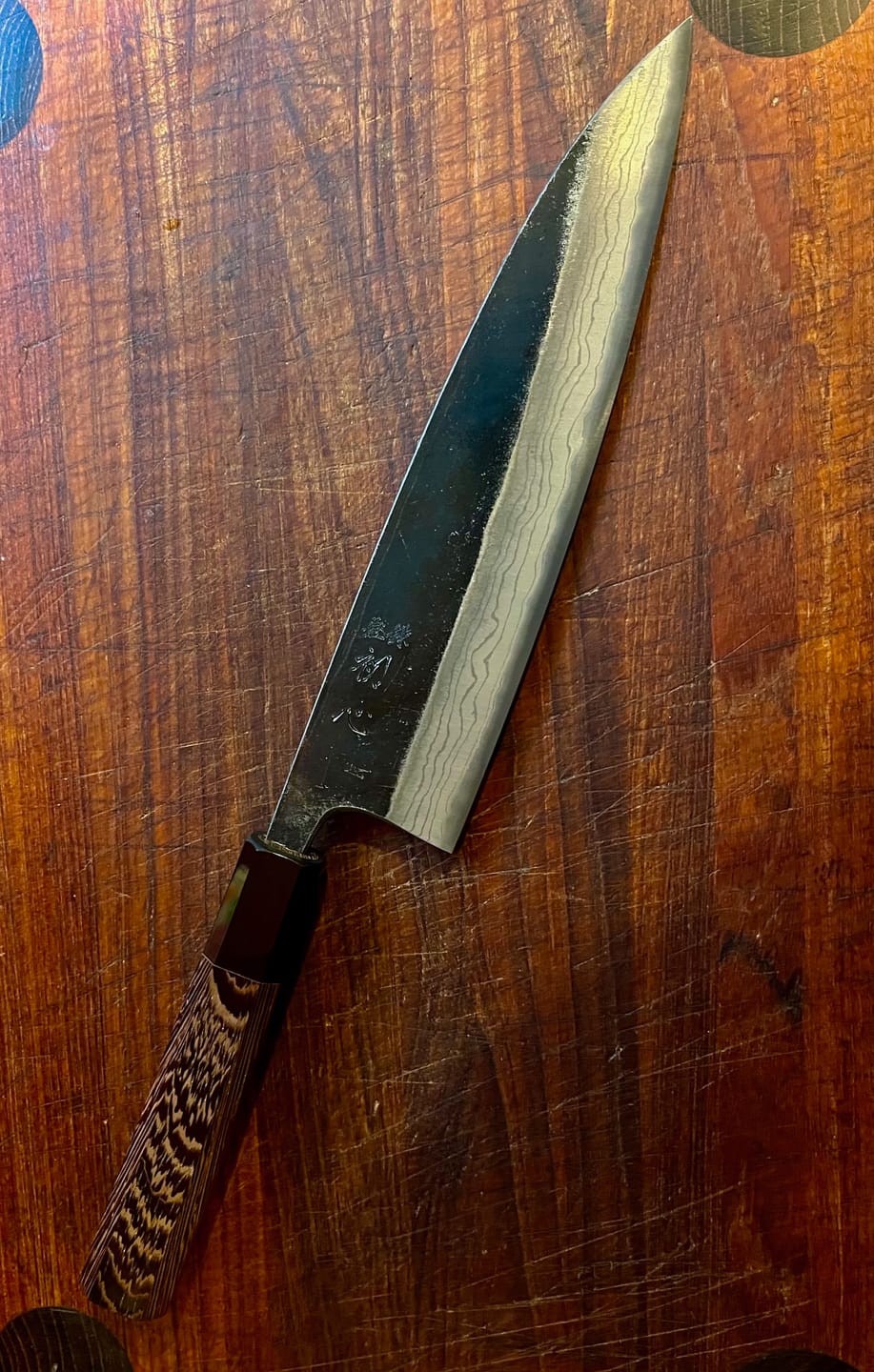 Customer photo review of Hatsukokoro Kurouchi Gyuto 210mm