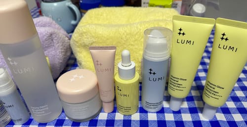 Customer photo review of Vitamin Glow Mineral Sunscreen