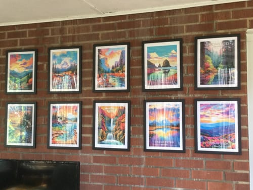 Customer photo review of Redwood National Park Commemorative Poster: A Pop Art Tribute