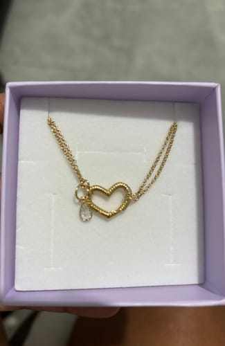 Customer photo review of צמיד לב Charm