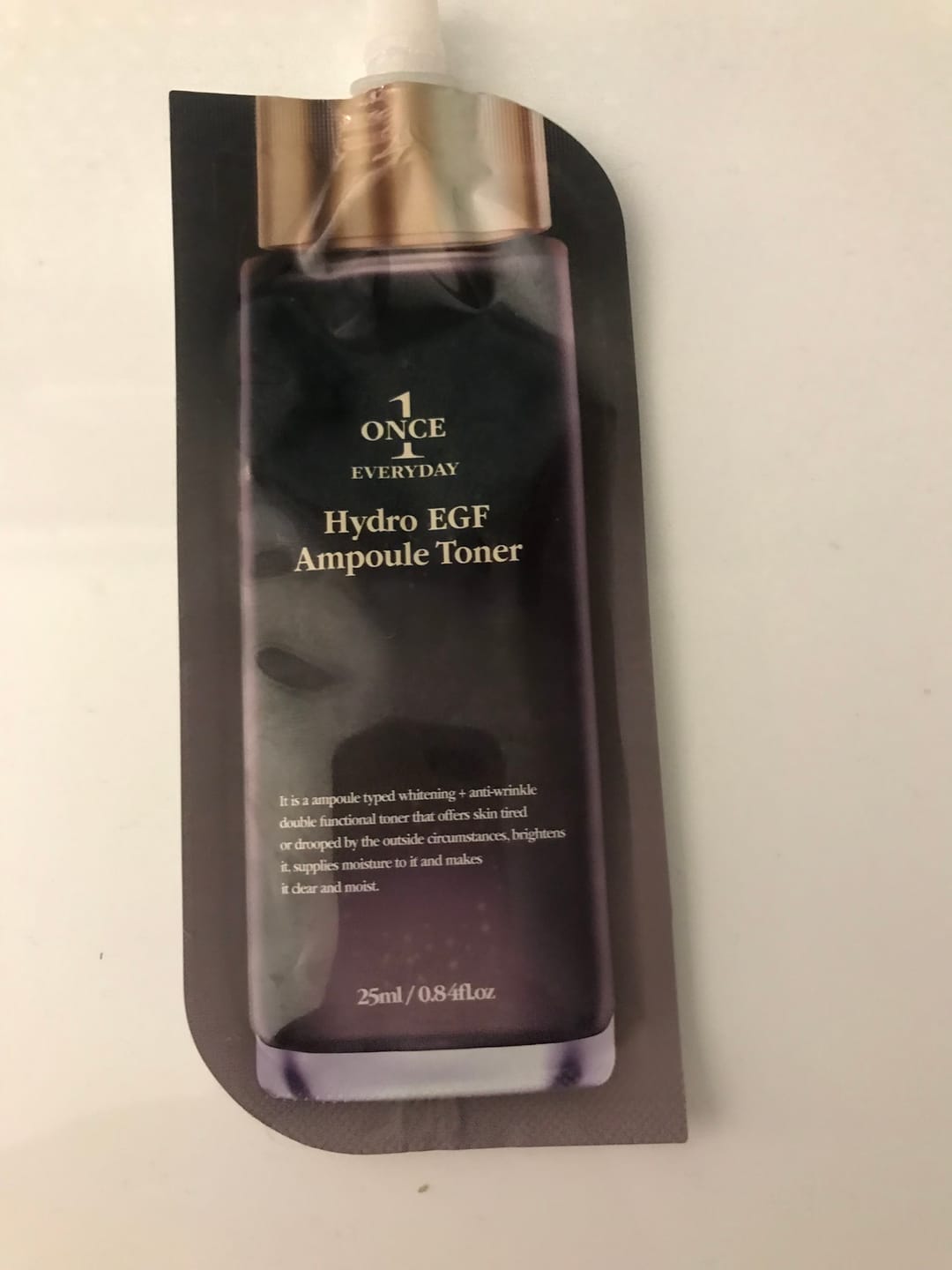 Customer photo review of Хидратиращ тонер-серум с подмладяващ пептиден комплекс Chamos Once Everyday
