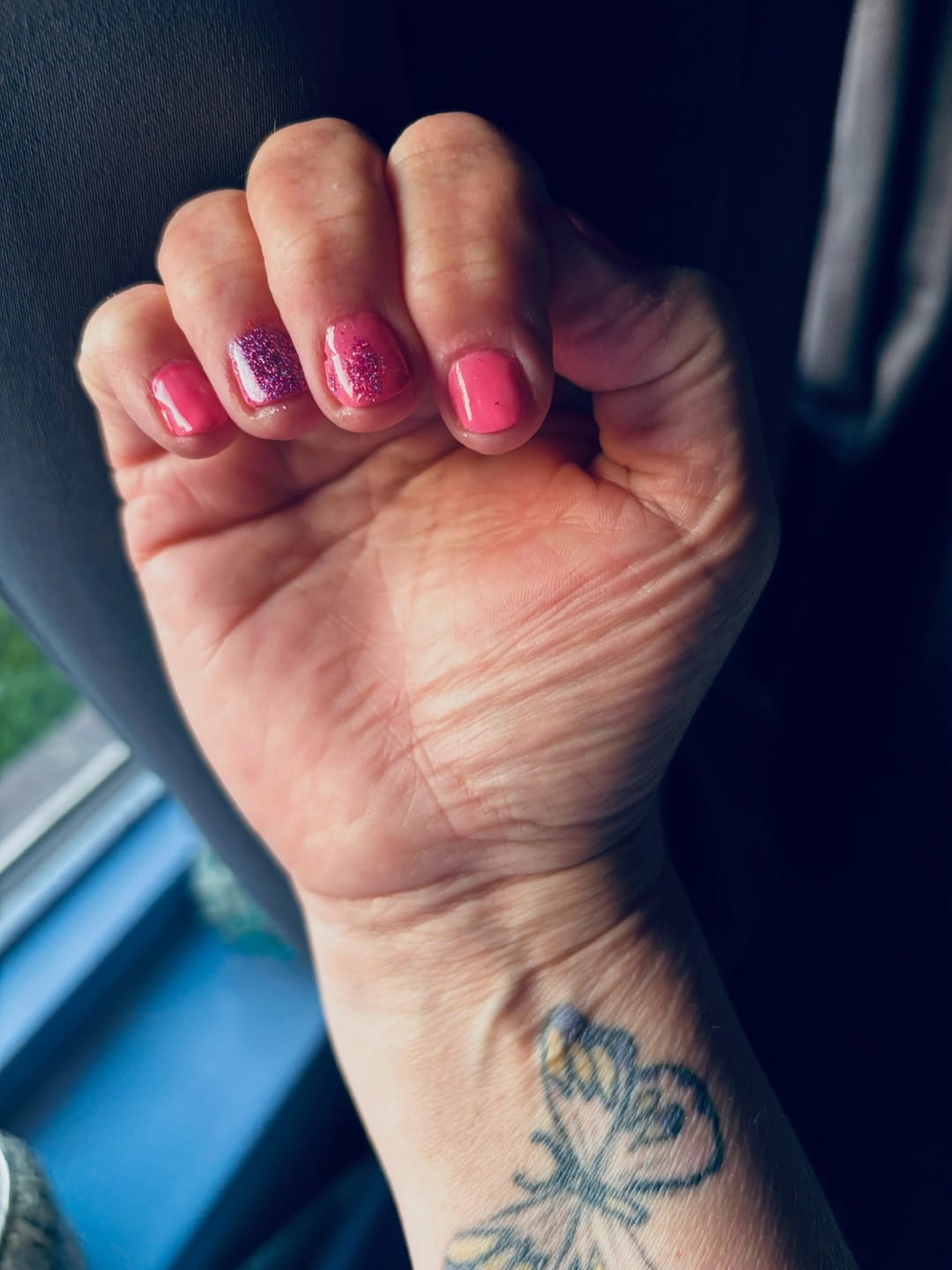 Customer photo review of Sunset Lover Dipping Powder