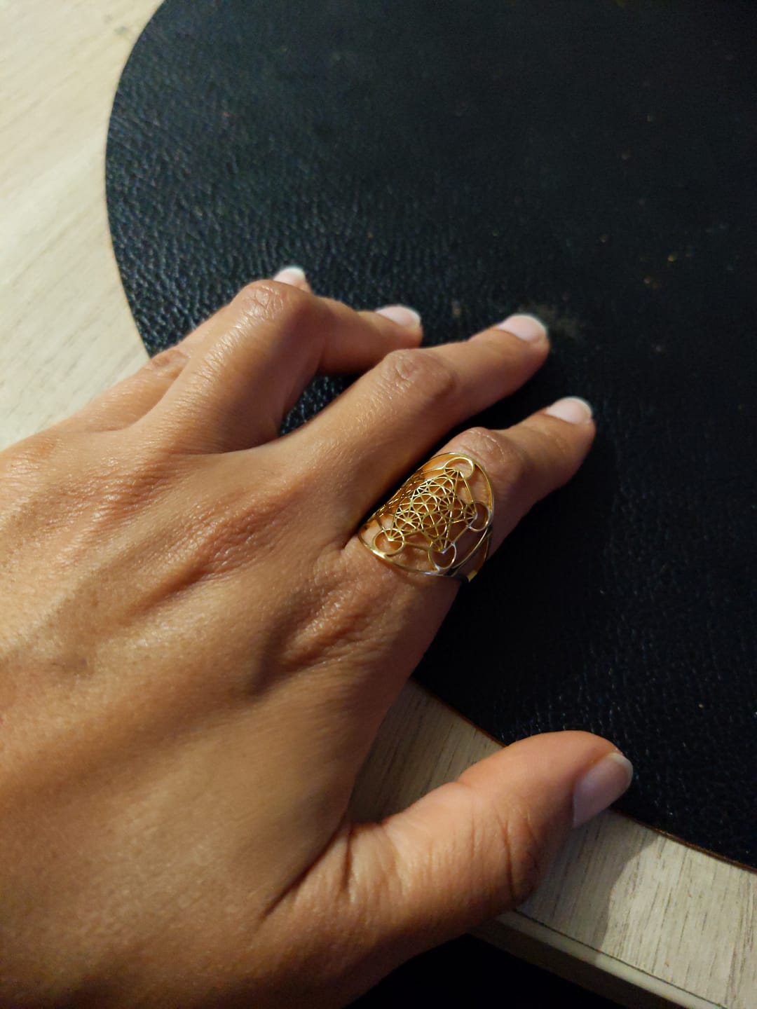 Customer photo review of Bague Ajustable Métatron